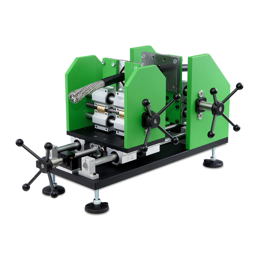 iiM AG 用于电缆样品制备的电缆测量设备 CS100 系列 编号： 402.0005.04  用于分离电缆护套 / – 绝缘层与电导体