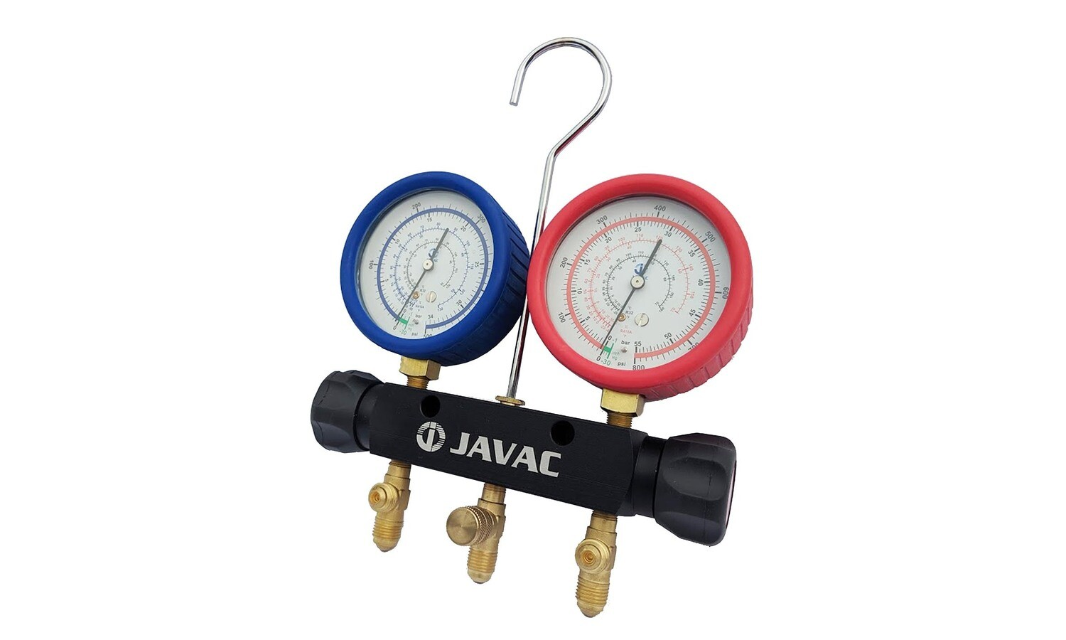 美国JAVAC-2 Piston Valve R410a Gauge Set with 36″ Hoses 压力表