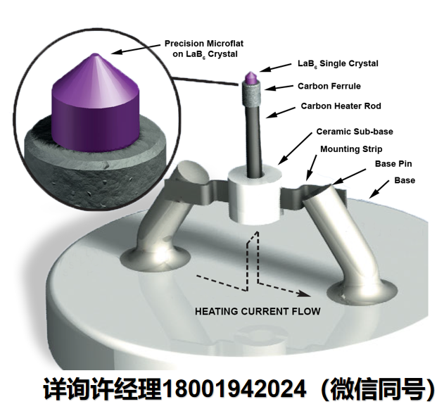 美国Kimball Physics阴极ES-423E系列  ES-423E 180-330、ES-423E 60-06、ES-423E 90-15、 ES-423E 90-20、 ES-423E 90-300 六硼化镧单晶阴极   Kimball进口代理
