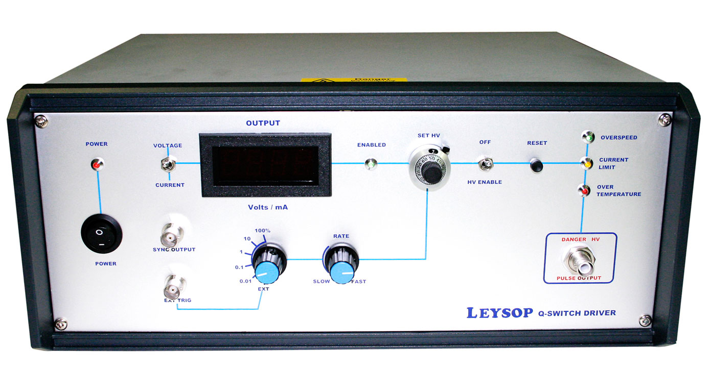 英国进口LEYSOP PCD-3000 RTP BBO 普克尔斯盒 100kHz Q 开关脉冲驱动器
