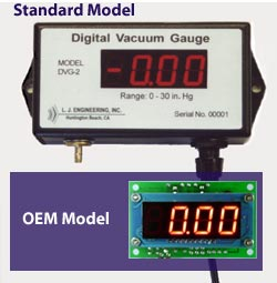 美国L. J. Engineering  0 to 19.99 in. H2O 真空数字压力表