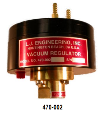 美国LJ Engineering,精密真空调节器,机械真空调节器,流量助推器,470-002 型真空流量放大器,安装在被控制的体积与真空泵或真空供应源之间