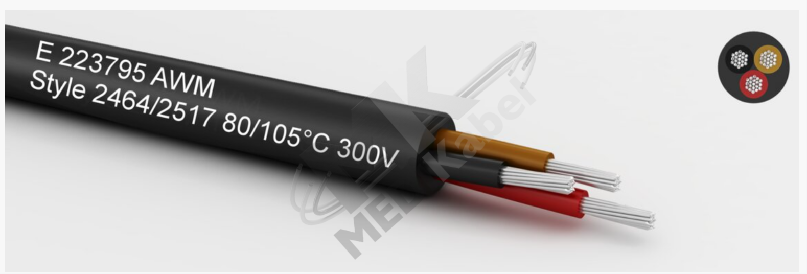 MEDI Kabel 单根电缆 多芯电缆 扁平电缆 同轴电缆 螺旋电缆UL/cUL – LiYY Style 2464/2517-10002 AWG 28
