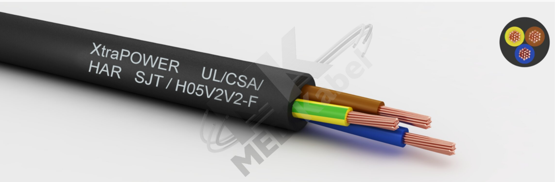 MediKabel 单芯线缆 同轴线缆 多芯电缆 UL/CSA、3 标准控制电缆  UL/SJT – HAR/H05V2V2-F
