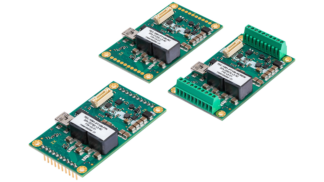 瑞士Meerstetter Engineering TEC-1091 （±4 安 / ±21 伏） 小型 OEM 精密帕尔贴温度控制器 典型冷却功率：42 W
