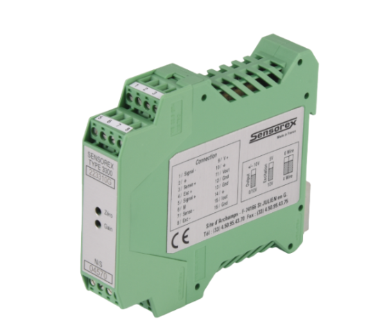 法国Meggitt （sensorex）,LVDT SX3120 调节器,一款用于 LVDT/RVDT 和 1/2 电感式电桥传感器的工业调节器
