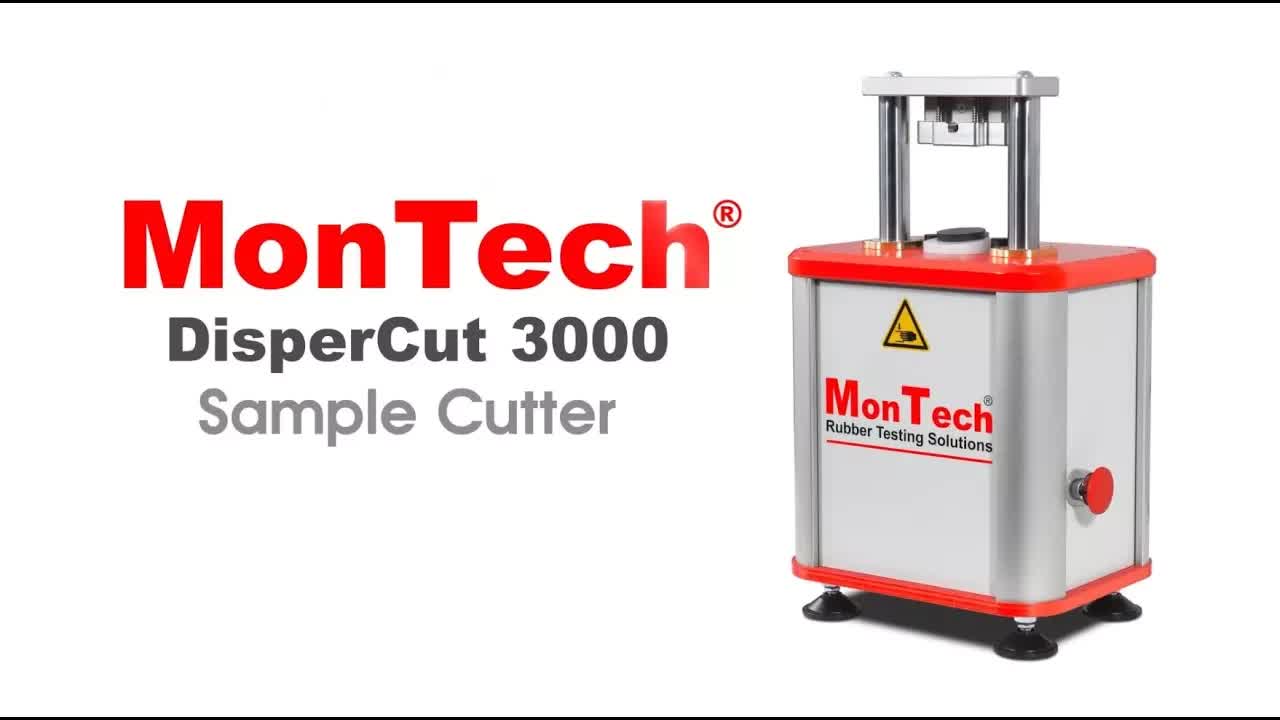 MonTech DisperCut 3000橡胶分散样品切割机，用于分散测试应用的硫化和未硫化橡胶细切样品