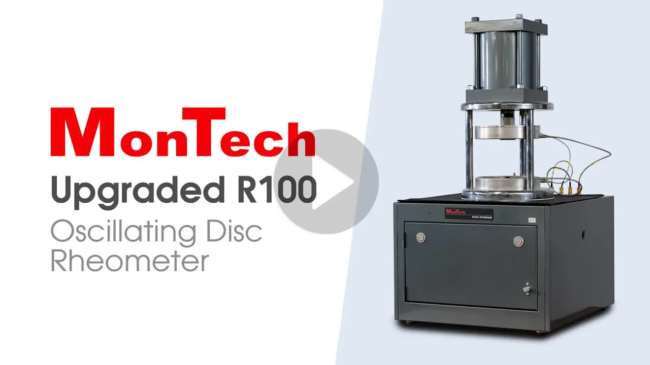 MonTech升级了Monsanto R100振动盘流变仪，测量橡胶混合物硫化速率的橡胶流变仪。