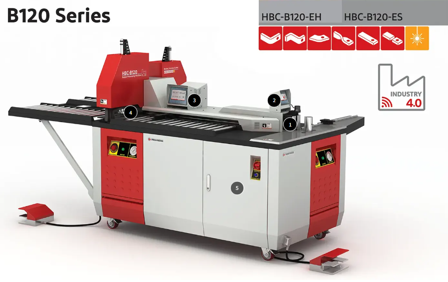 PAYAPRESS 母线加工机 3 合 1 电气母线机HBC-B120 ES/EH