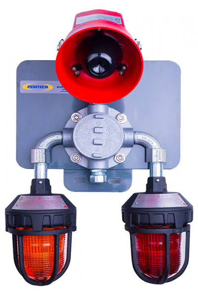 美国PemTech LS340系列报警站 双闪光灯和喇叭报警站 专为重工业应用设计