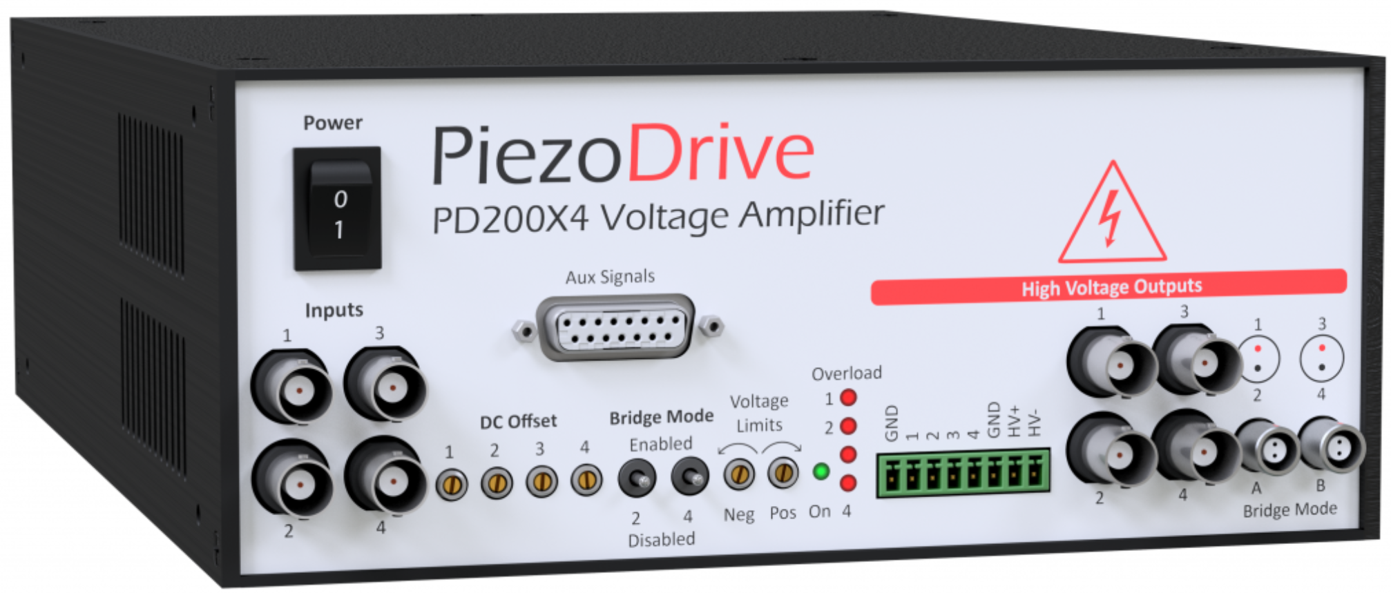 澳大利亚PiezoDrive PD200X4–四通道功率放大器 、四通道线性放大器  用于驱动压电执行器和其它负载  PiezoDrive进口代理