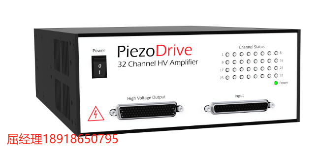 PiezoDrive PD32 – 32 通道压电驱动器 高带宽、低噪声放大器 用于驱动多达 32 个压电致动器 压范围可在 +45V 至 +/-130V 范围内配置，包括 0V 至 +130V 等非对称电压范围