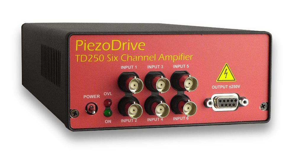 Piezodrive TD250 电压放大器 六通道电压放大器 TD250-INV 用于驱动压电管的6通道250V放大器 压电驱动器 驱动器 驱动压电管扫描仪