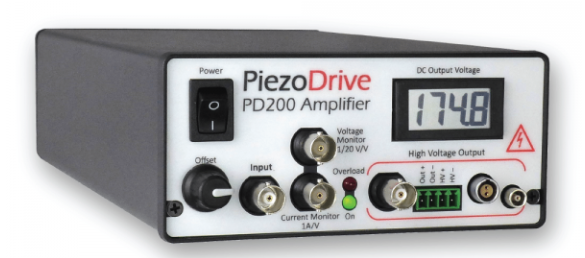 Piezodrive PD200 电压放大器，60瓦电压放大器，单通道压电驱动器, 压电陶瓷驱动电源，压电式驱动器，驱动电源，低噪声线性放大器，适用于电光、超声波、振动控制、纳米定位系统和压电电机等各种应用