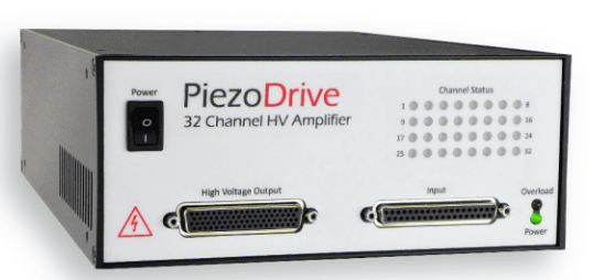 Piezodrive PD32压电驱动电源，多通道驱动电源，32通道压电驱动器，高压电源，压电驱动高压电源，电压放大器，可驱动32个压电致动器，