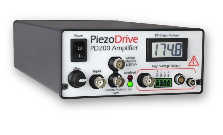 澳大利亚Piezodrive,PD200 – 60 瓦电压放大器,用于驱动压电致动器和其他负载,包括电光、超声波、振动控制、纳米定位系统和压电电机