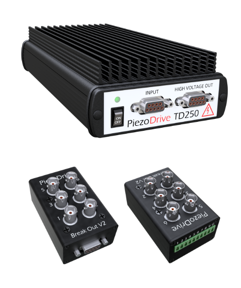 澳大利亚piezodrive TD250-用于驱动压电管的六通道250V放大器