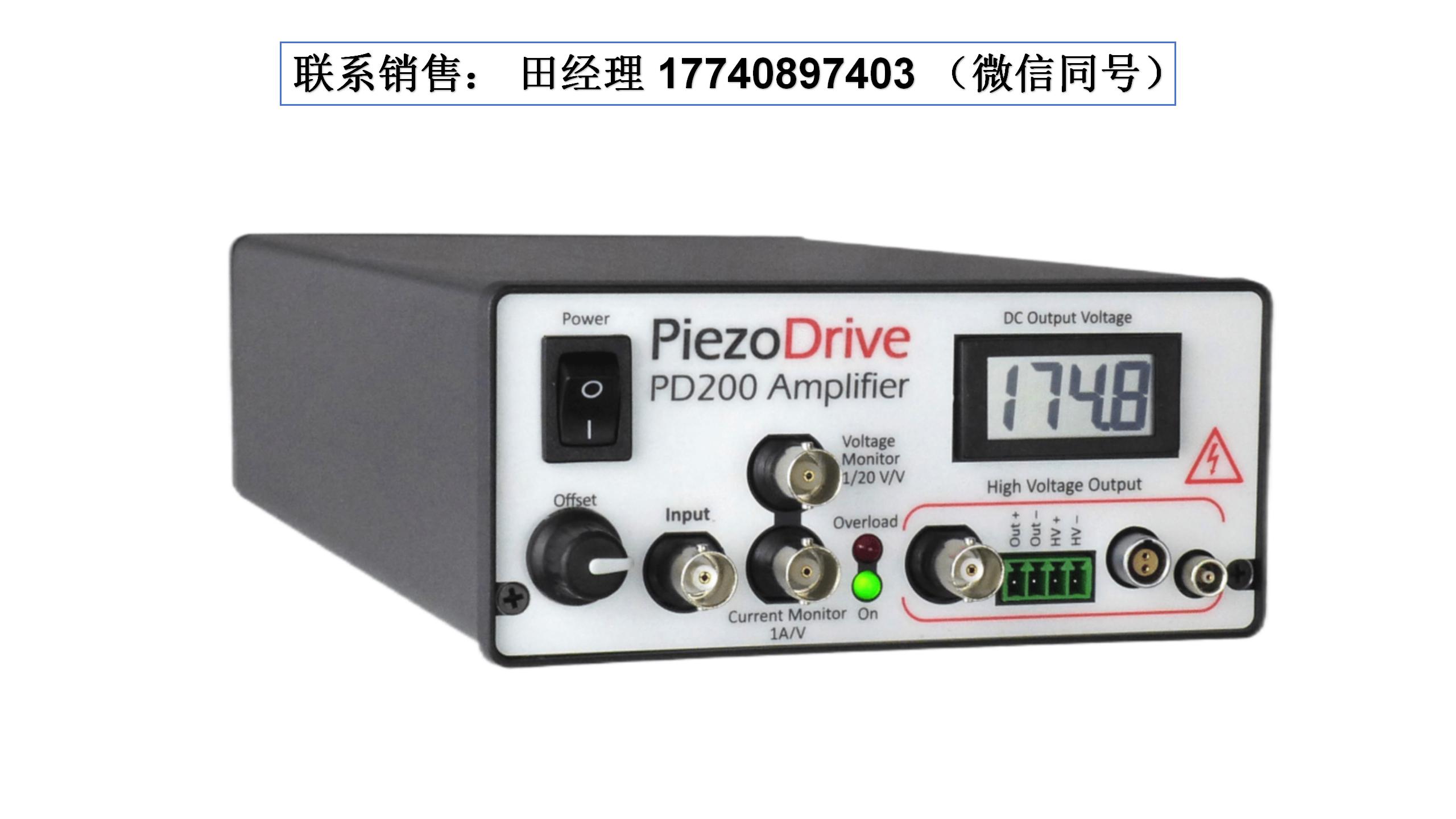 PiezoDrive PD200压电驱动器, PZT驱动电源, PZT驱动器, 压电陶瓷控制器, PD200 电压放大器, 高压电源, PZT驱动电源, Piezodrive PD200功率放大器, PD200压电驱动器,
