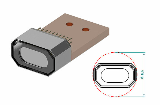 Silicon Drift Detector (SDD) Racetrack SDDs: For large solid angle in Microanalysis in TEM 用于TEM中的微分析中的大立体角