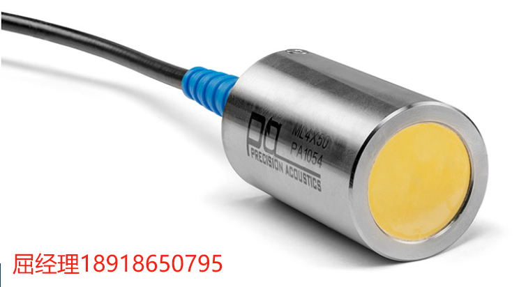 英国Precision acoustics Piston hydrophone 活塞式水听器 圆形平面活塞浸入式水听器，用于 100 kHz 至 1 MHz 频率范围内的测量