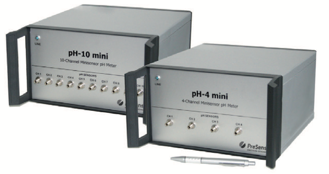 德国,PreSens,单通道和多通道pH计,pH-4 mini / pH-10 mini