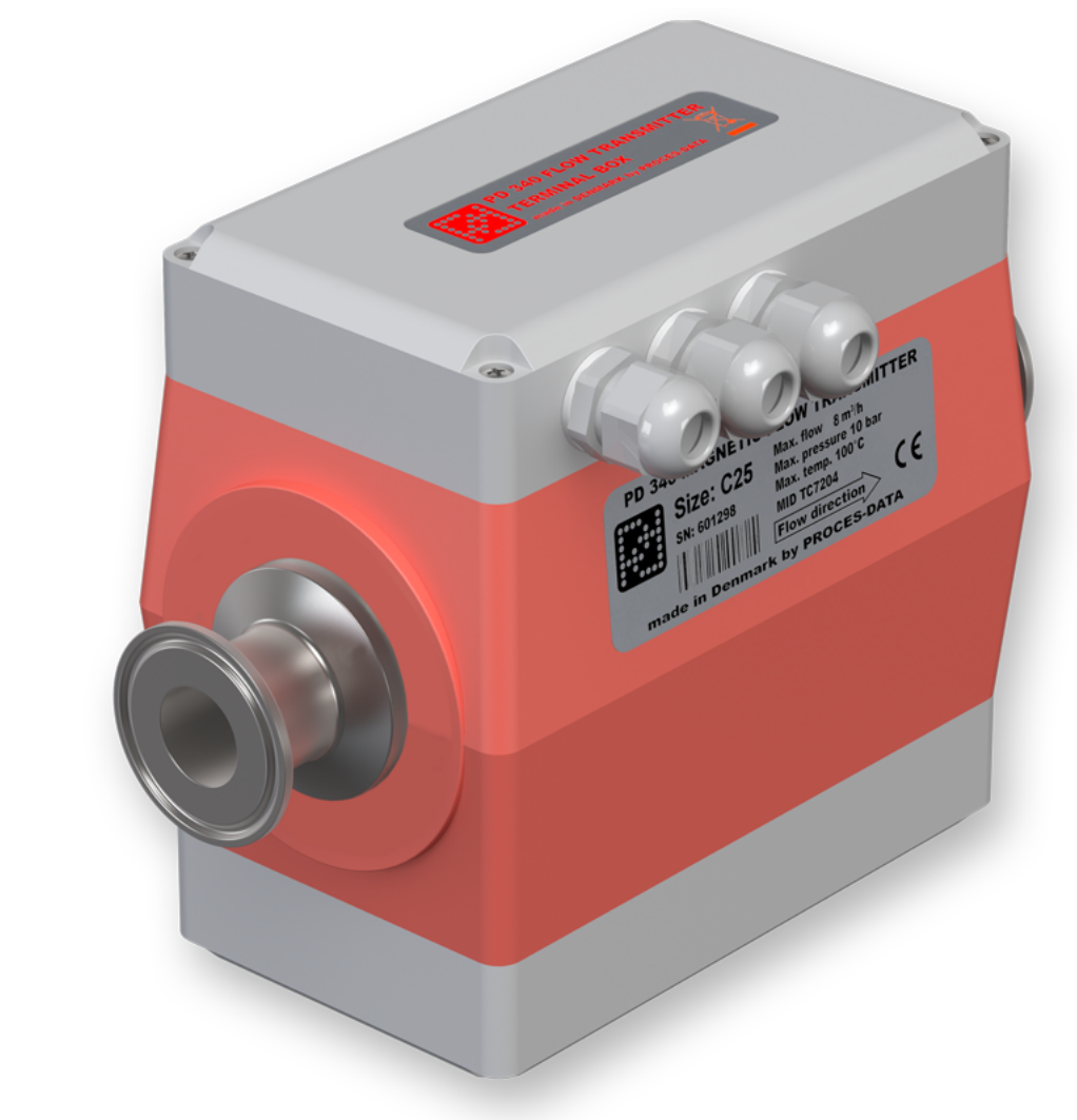 PROCES-DATA,高精度流量变送器,PD340 C25, max. 8 m³/h,最大流量8立方米/小时,610100,611100,610134,611136,611135,611132