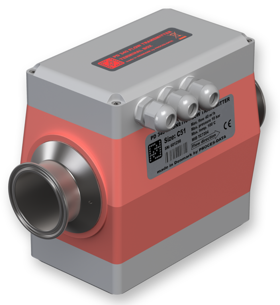 PROCES-DATA,高精度流量变送器,PD340 C51, max. 40 m³/h,610500,611500,610536,611538,611537,611532,611540