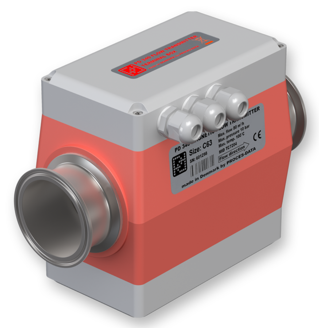 PROCES-DATA,高精度流量变送器,PD340 C63, max. 80 m³/h,610700,611700,610730,611739,611738,611740,611732
