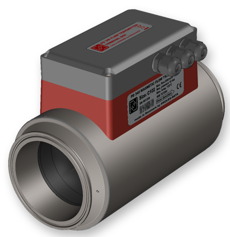 PROCES-DATA,高精度流量变送器,PD340 C102, max. 200 m³/h,610900,611900,610903,611903,611901,611904
