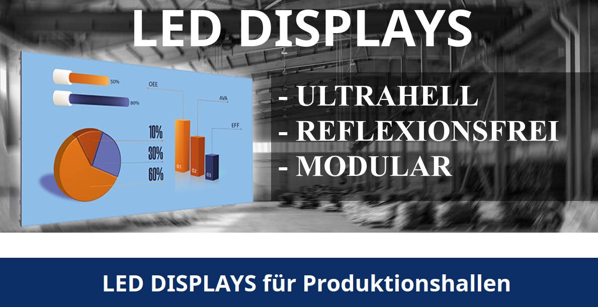 LED Anzeigen für Produktionsanlagen