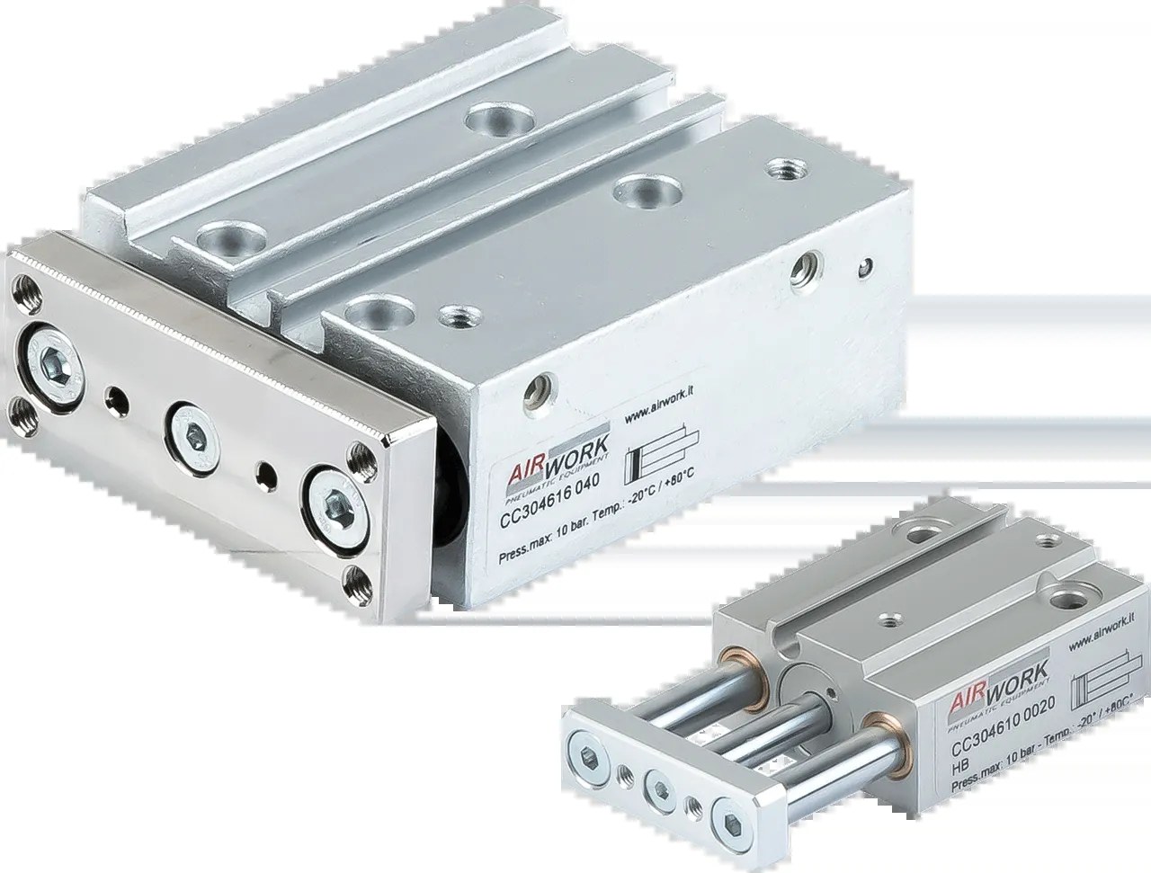 Compact Guide Cylinder - CC Series - A&T Fluid Solutions