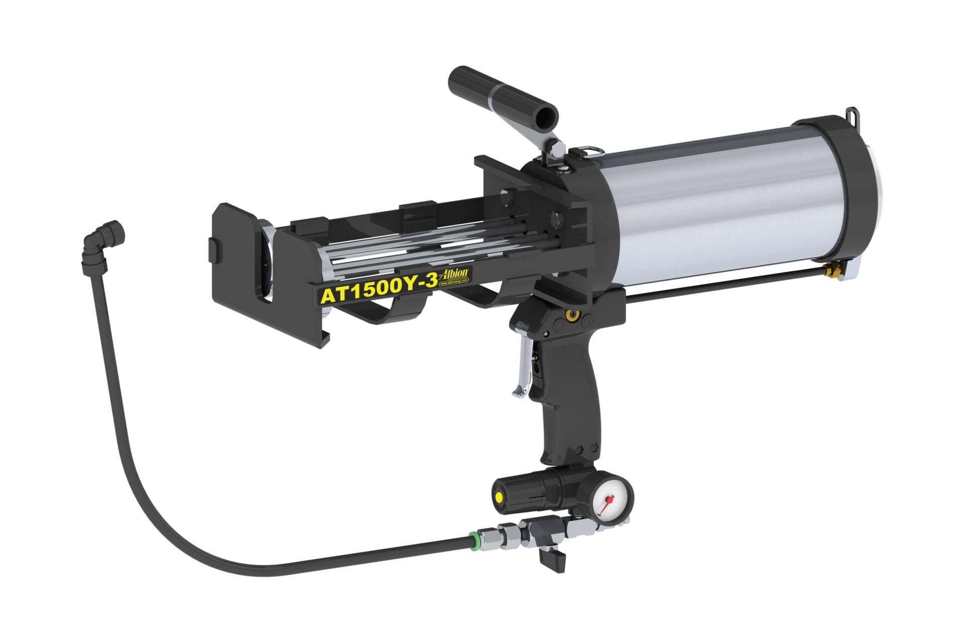 1500 Series AT1500Y-3 Air Powered Spray Cartridge Gun - 1:1 Standard