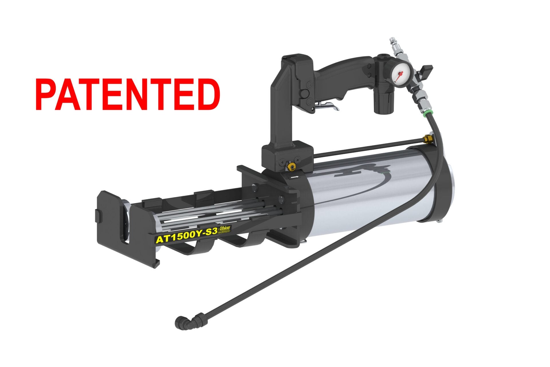 1500 Series AT1500Y-S3 Air Powered Spray Cartridge Gun - 1:1 Suitcase