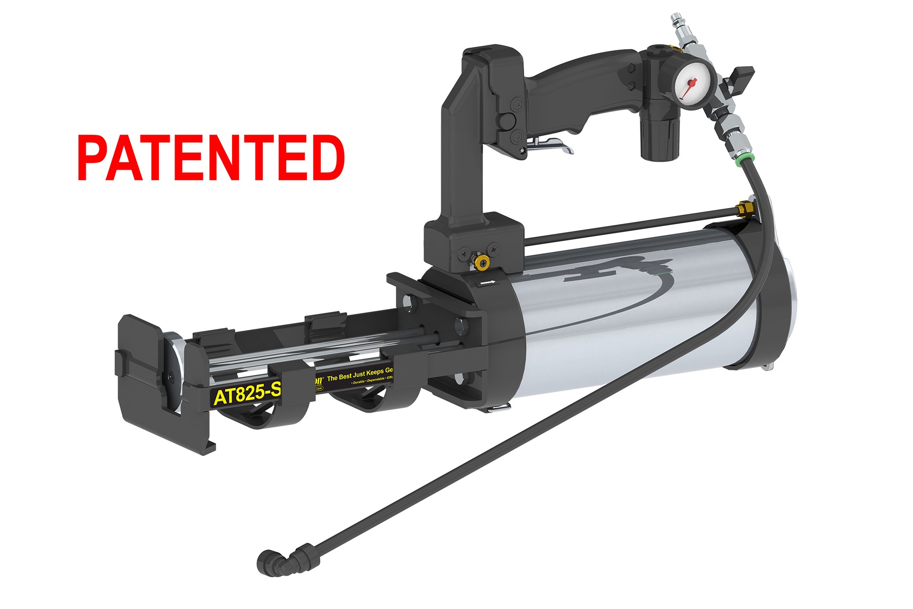 1500 Series AT825-S Air Powered Spray Cartridge Gun 10:1 Suitcase