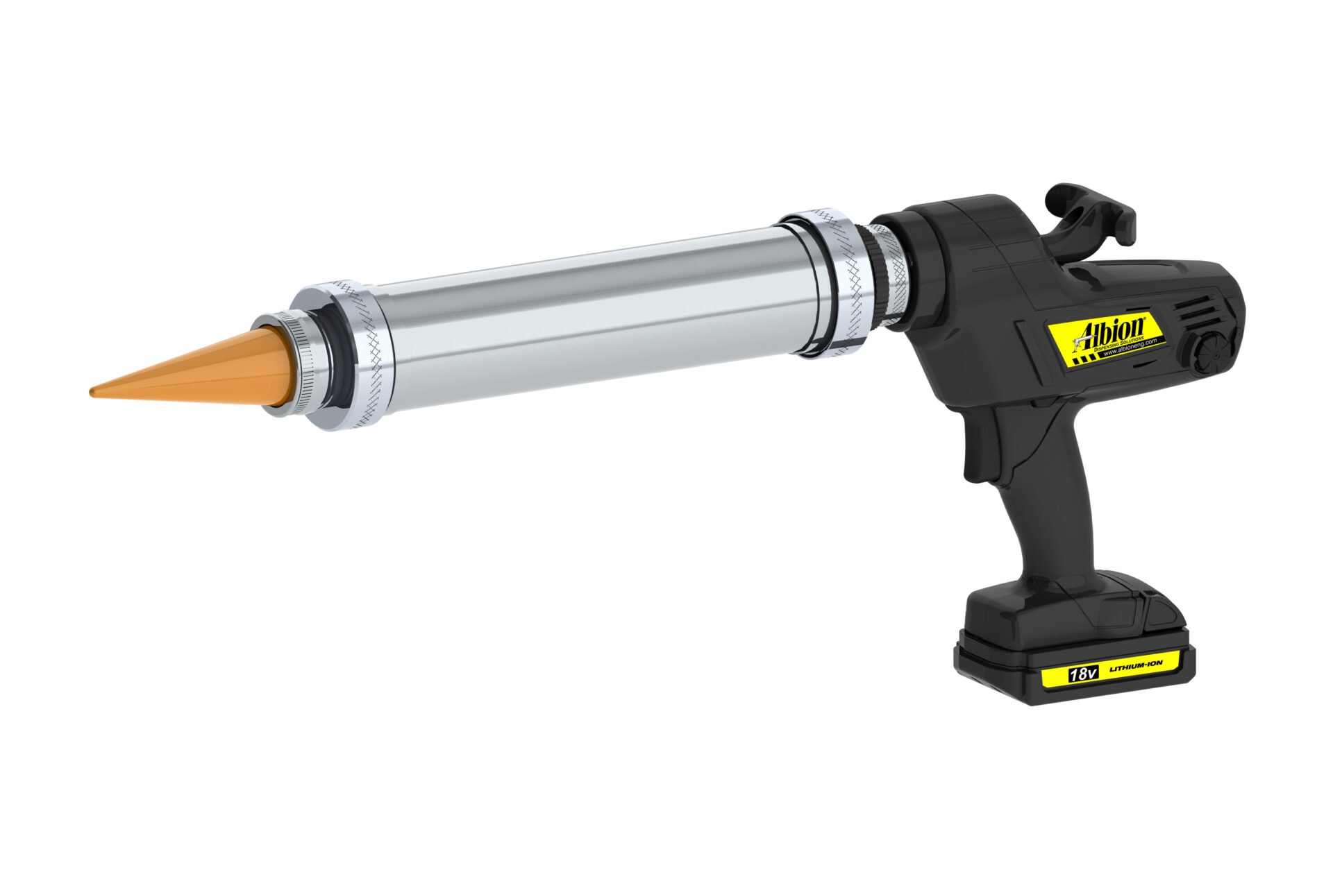 18 Volt 30 Ounce Cordless Bulk Gun with Large 2 5/8th Inch Diameter Barrel