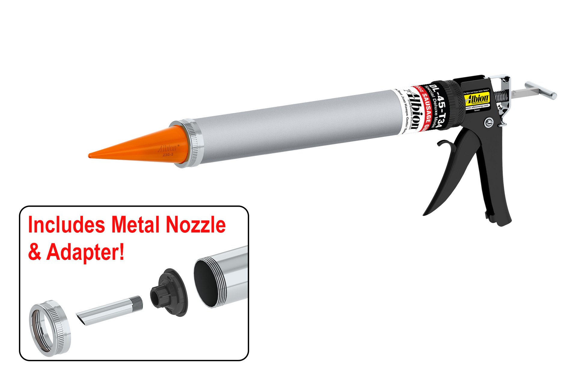 20oz Special Deluxe Manual Sausage Gun w/ Aluminum Barrel