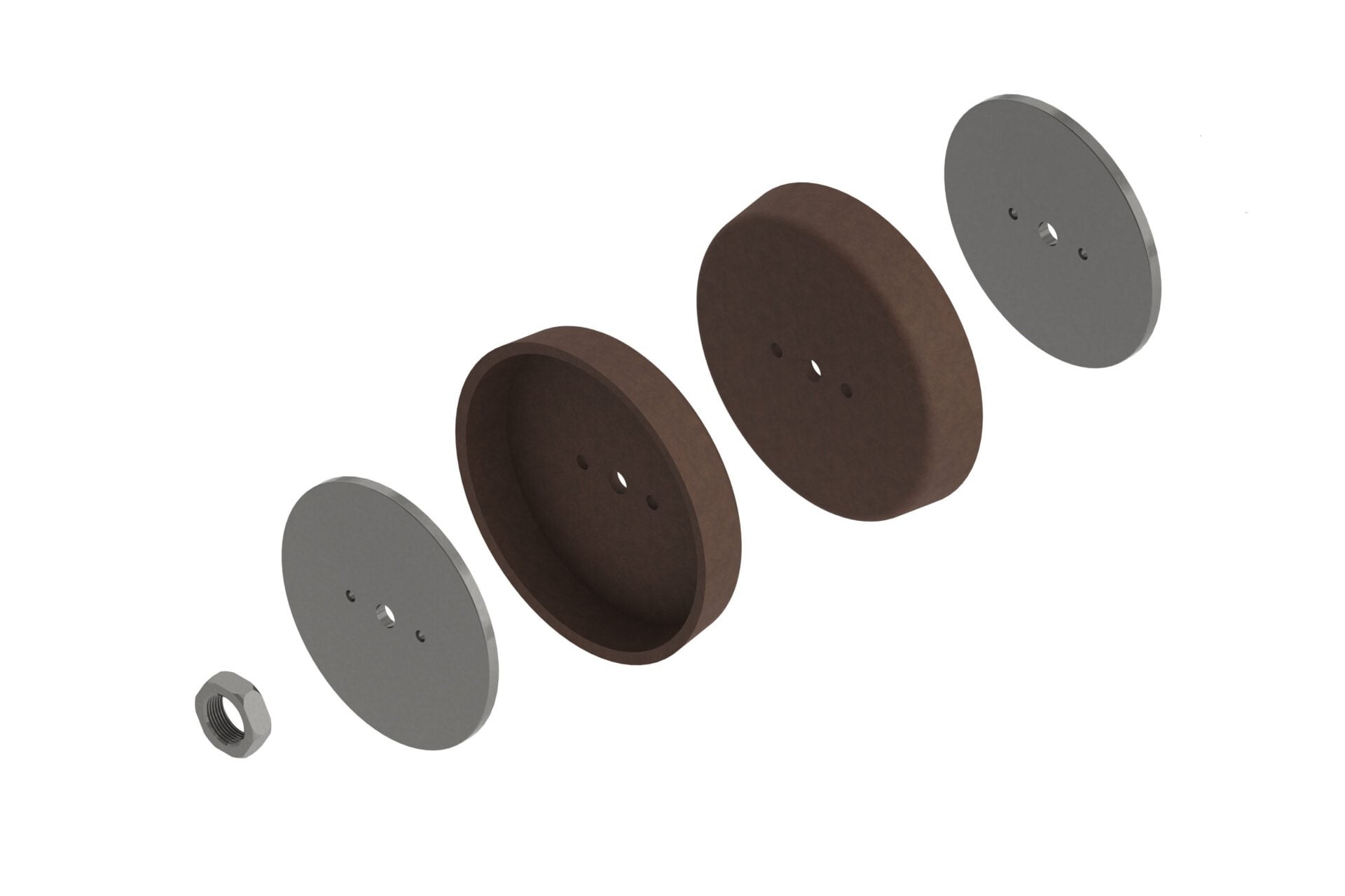 3 3/8 Inch Diameter Deluxe Drive Piston Bulk Style Replacement Kit