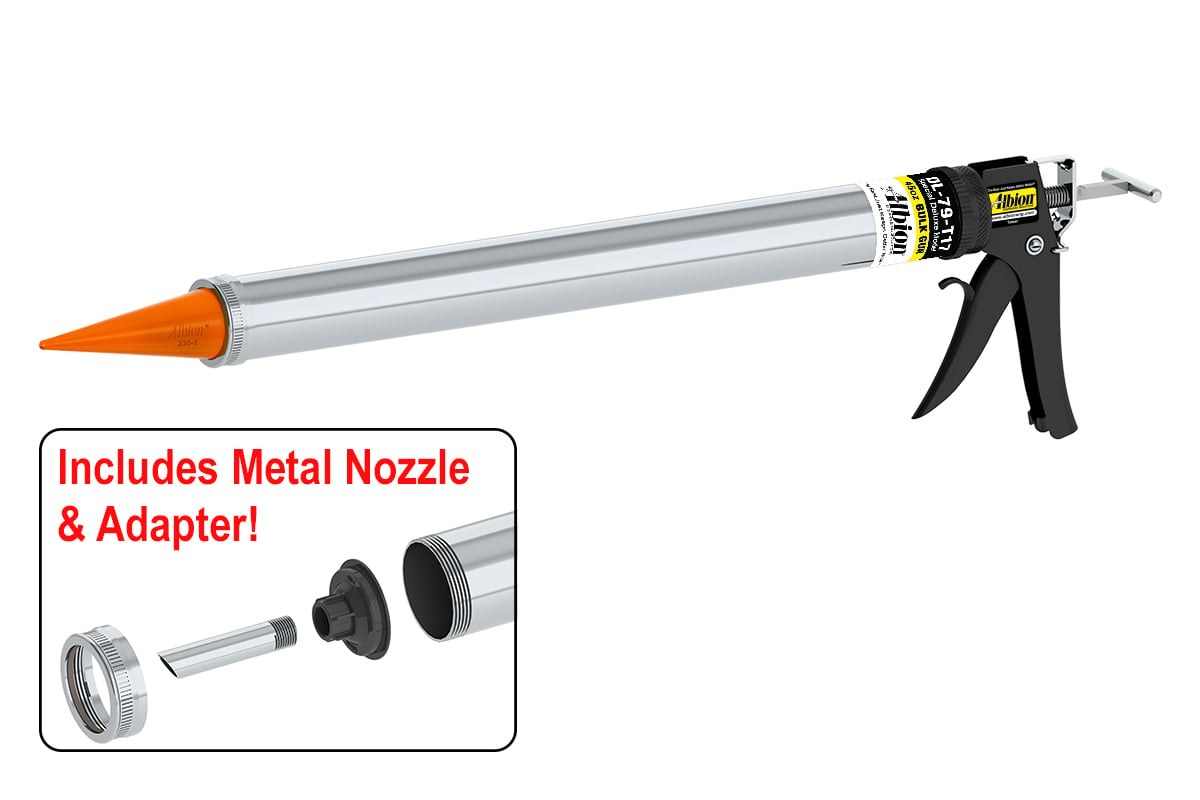 45oz Special Deluxe Manual Bulk Gun w/ Orange Cone Nozzles