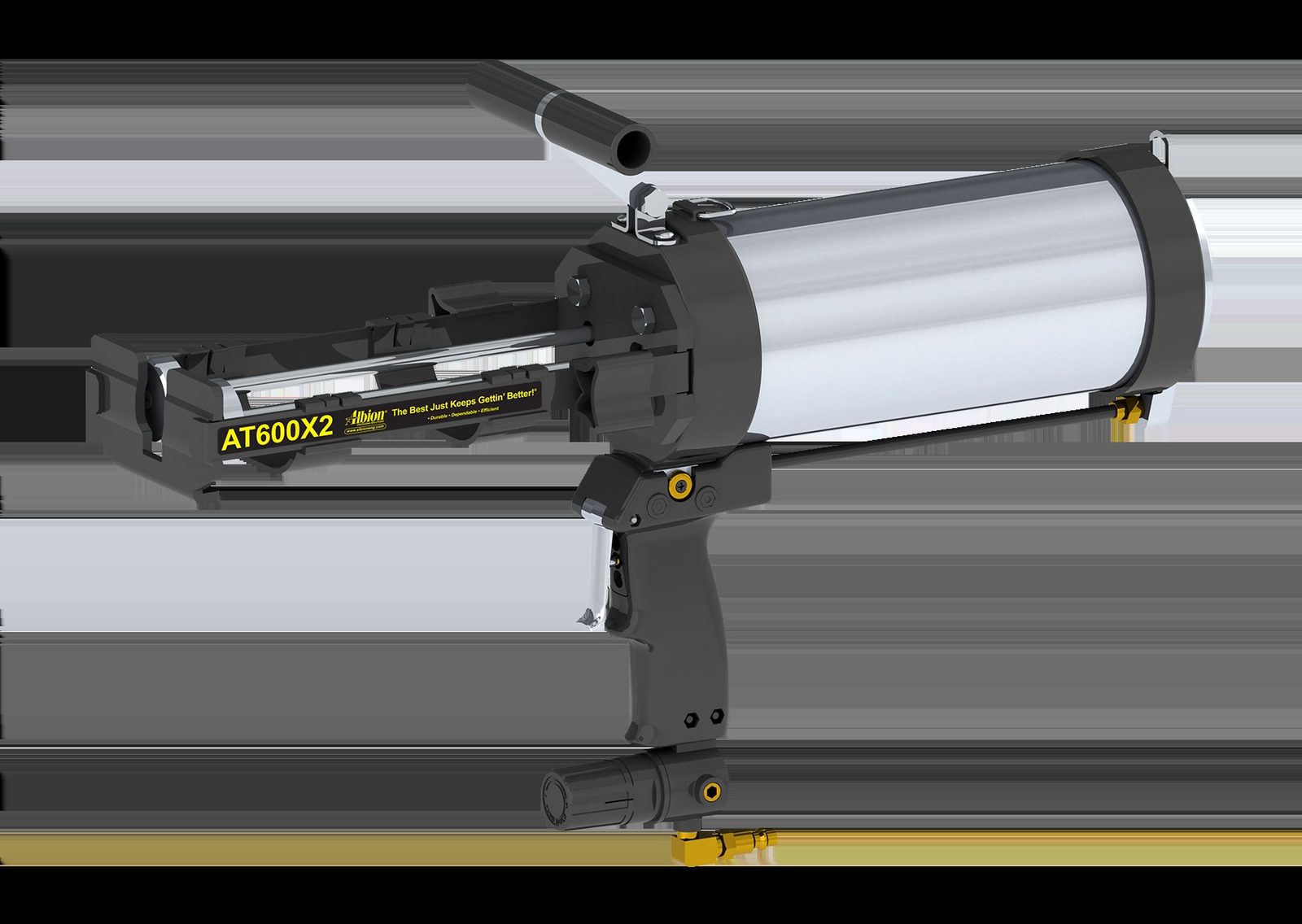 600 Series AT Line Air-Powered Multi-Component Cartridge Gun (2:1, 1:1) Standard Configuration 90 PSI, 1130 LB-F