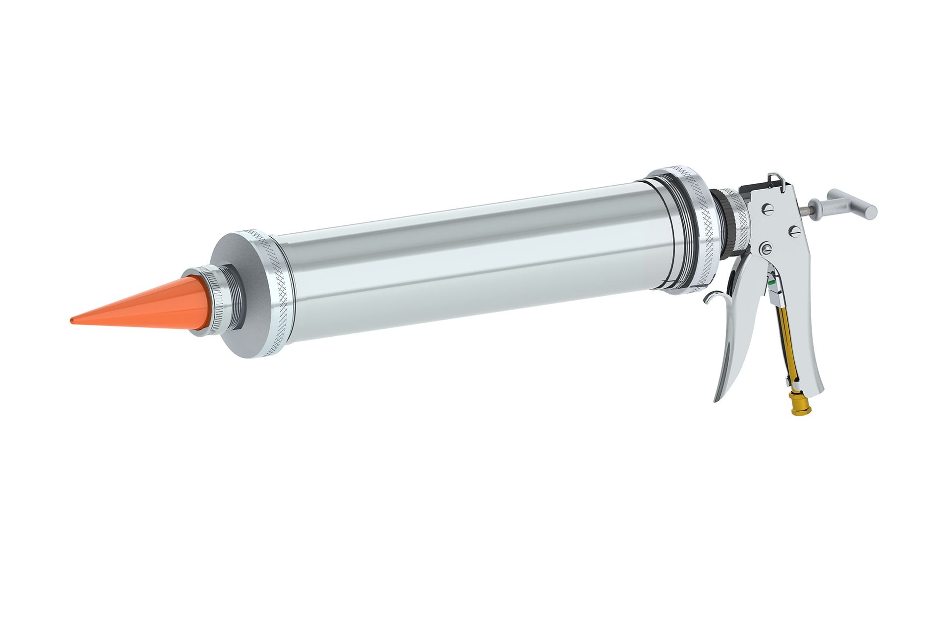 80 Ounce Air-Powered Bulk Gun with Orange Cone Nozzles
