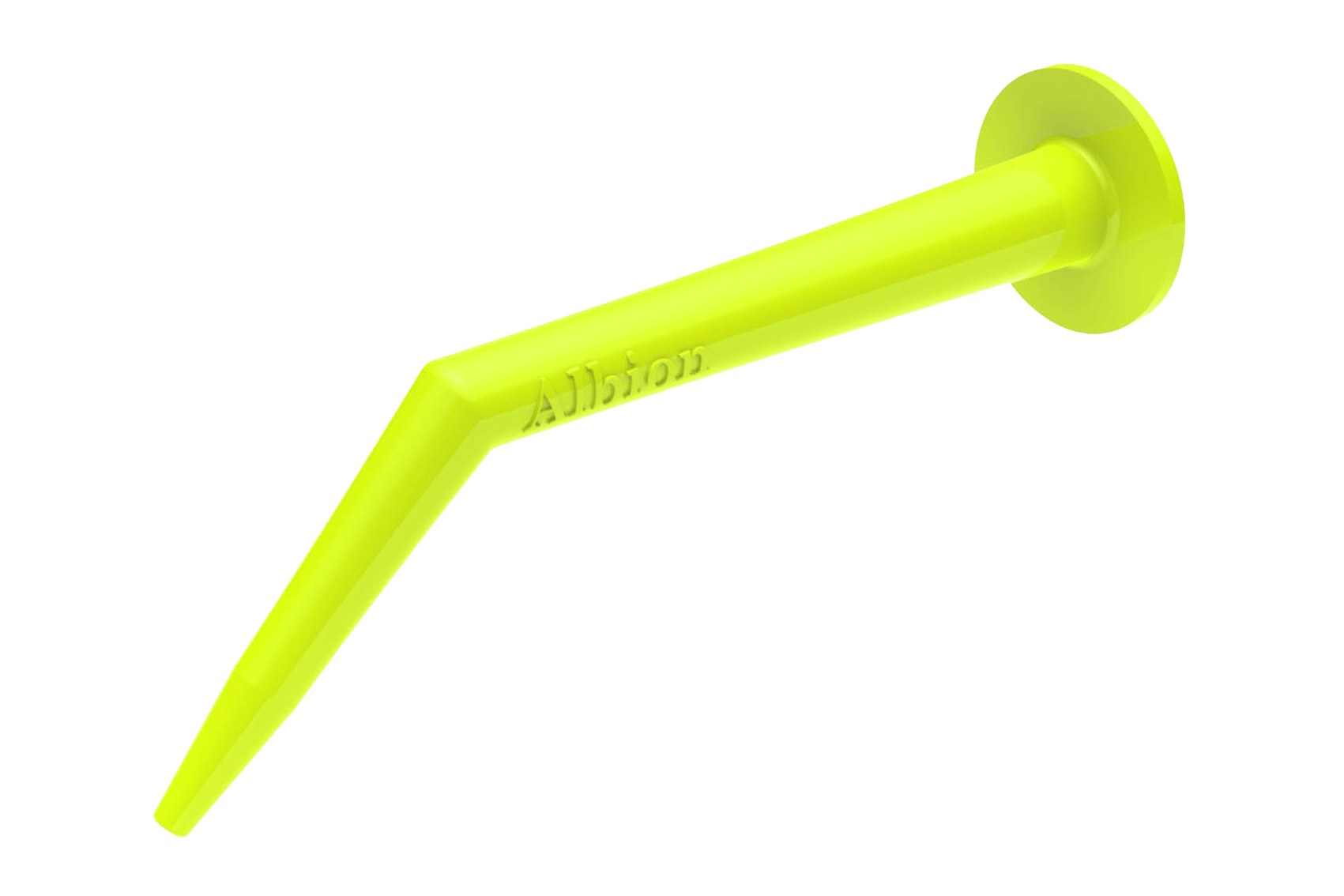 Angle Shot Green Plastic Nozzle for 1/10 Standard Gallon Cartridges Bent