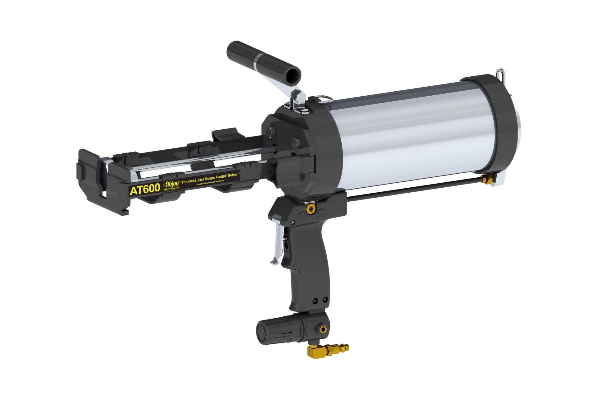 AT600 Series Air-Powered Mutli-Component Dispensing Cartridge Gun (1:1, 2:1) Standard Configuration