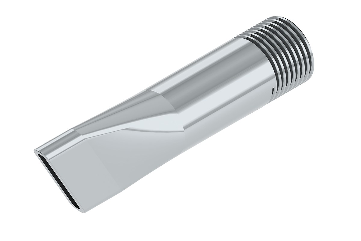 Bevel End Metal Nozzle, 1/8