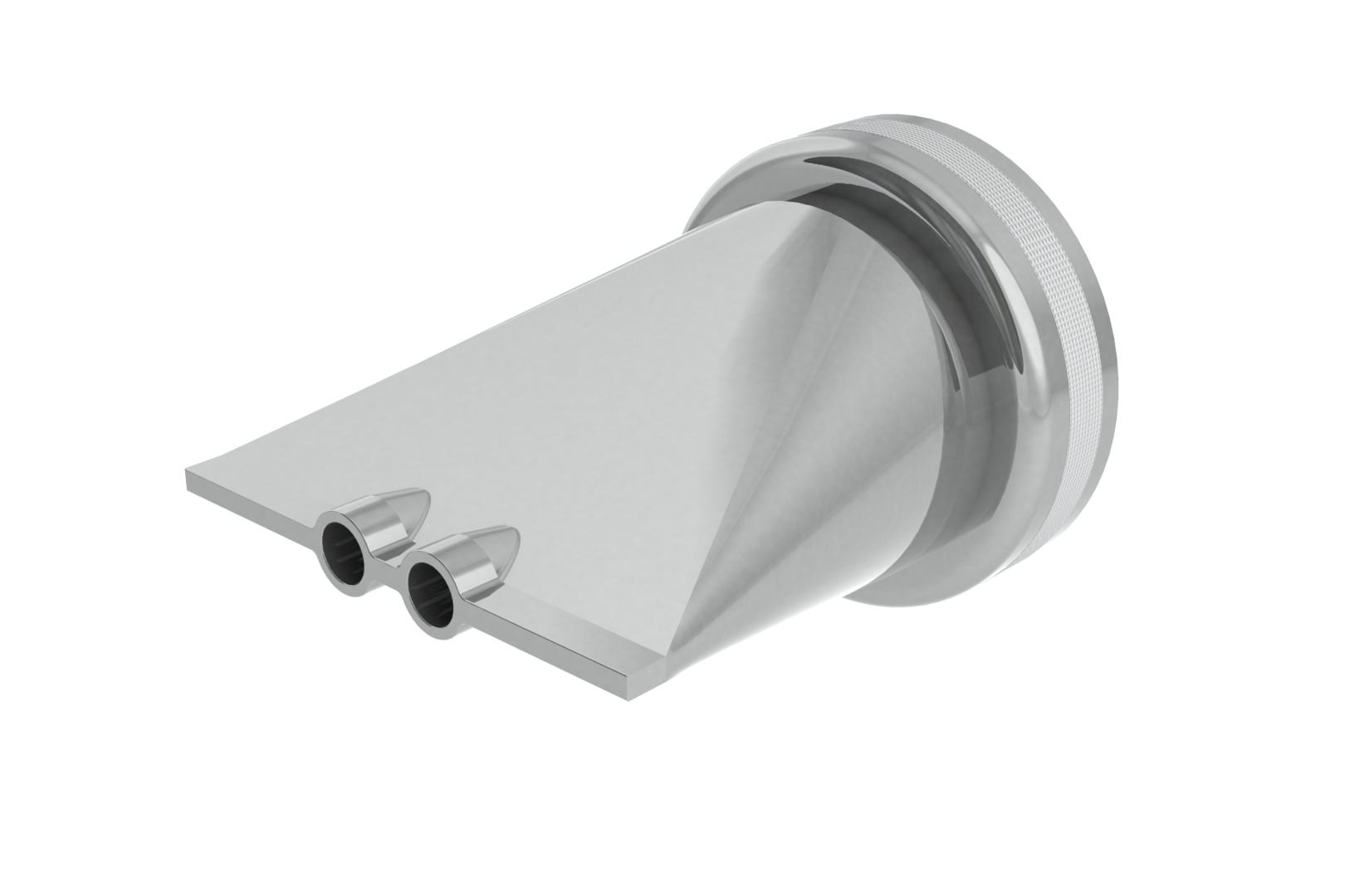 Double Bead Metal Nozzle 3/8 Inch Diameter by 1/2 Inch Center