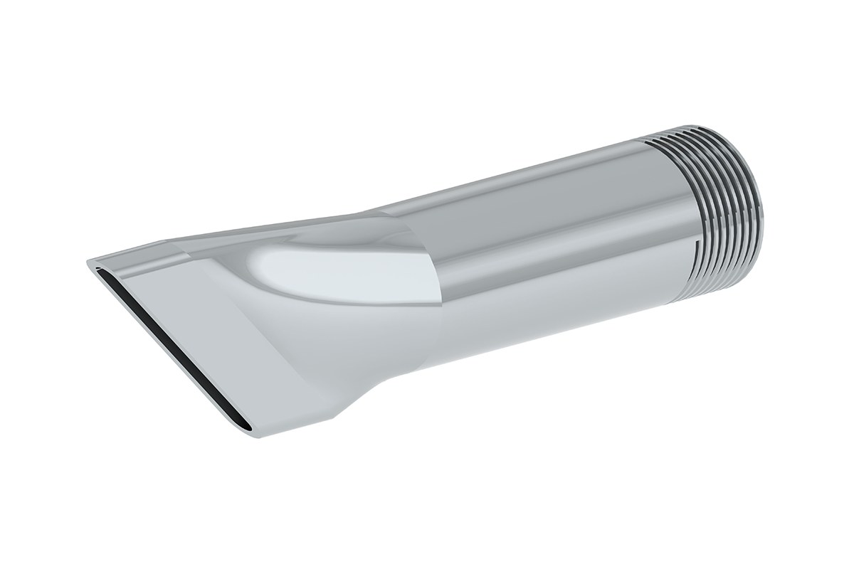 Jumbo Bevel End 3/4 Inch Metal Nozzle, 1/8 Inch by 1 1/2 Inch Flat Ribbon Bead