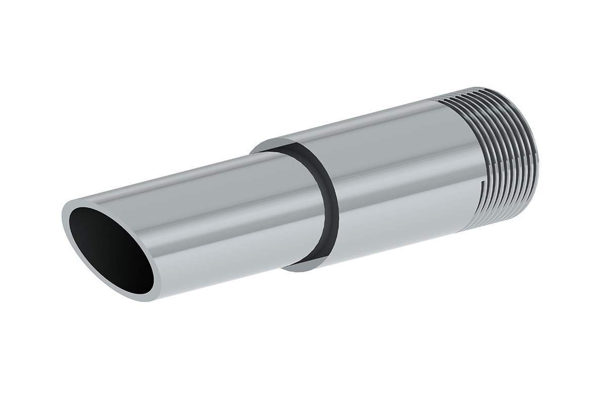 Jumbo Round Metal 3/4 Inch Metal Nozzle, 5/8 Inch Diameter Bead