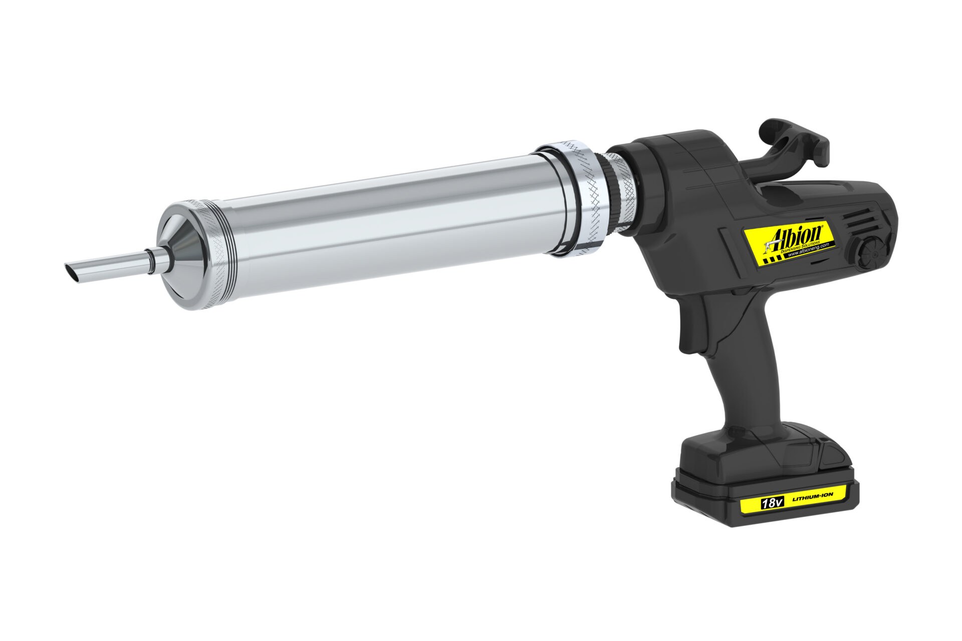 NEW! 1 Quart Cordless Cartridge Gun w/ Full Barrel and Standard Nozzle 18 Volt