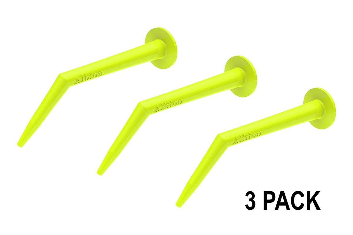 Pack of 3 Angle Shot Plastic Nozzles for 1/10 Standard Gallon Cartridges Bent
