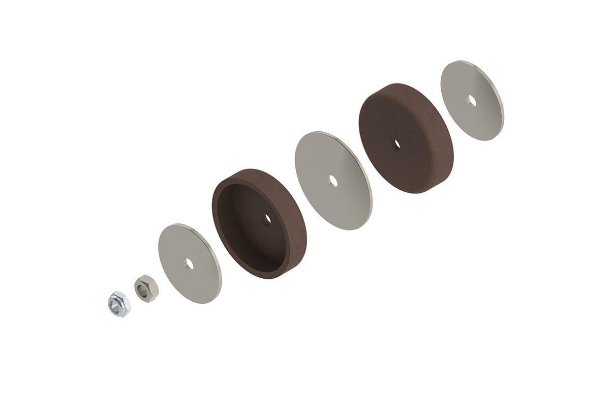 Piston Replacement Kit - 2 Inch Diameter Special Deluxe Drive Guns - Bulk Style, Leather - Albion Engineering