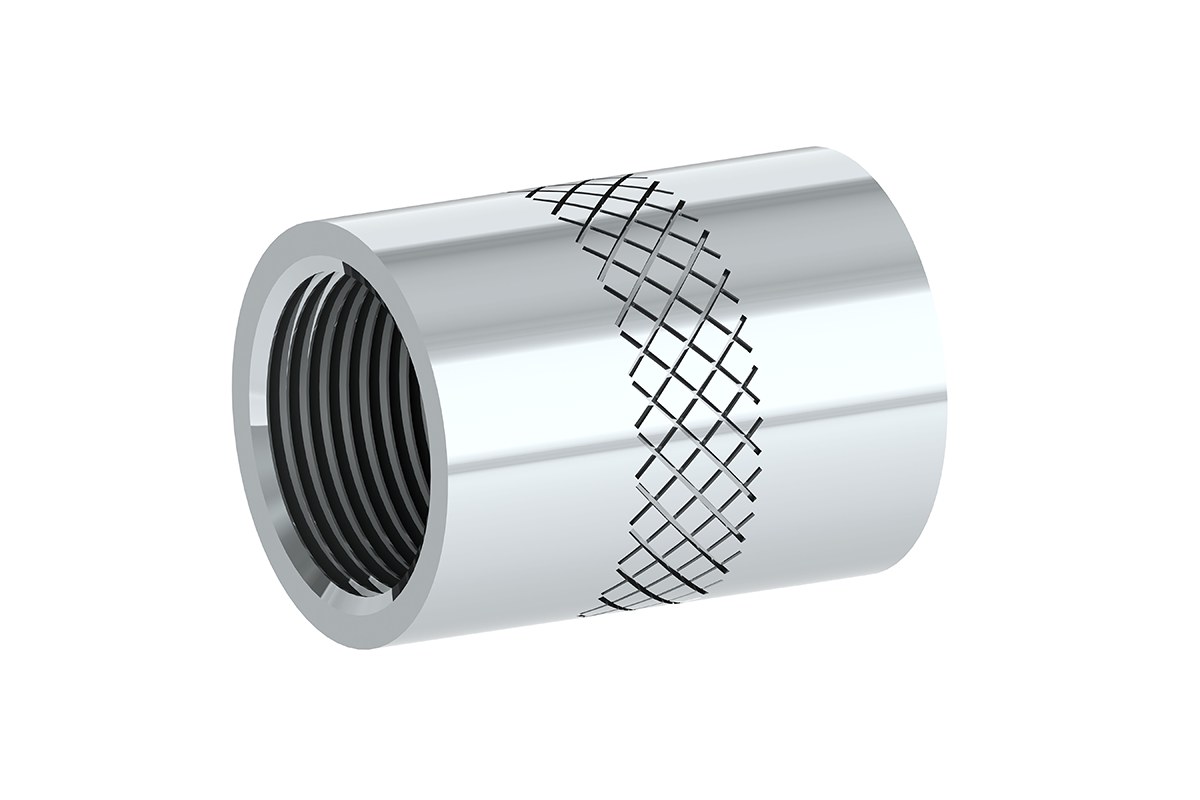 Threaded Nozzle Coupling, 3/8 NPS to 9/16 NEF